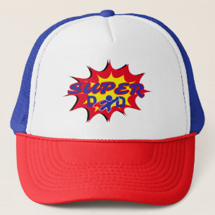 Super Hero Dad Comic Book Father's Day  Trucker Hat