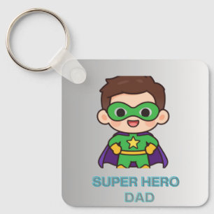 Super Hero Dad Keychain
