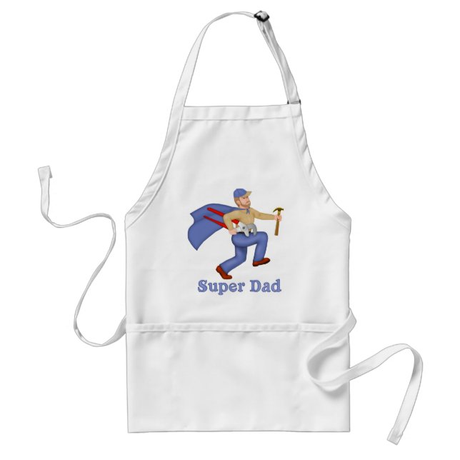 Super Hero Dad Standard Apron (Front)