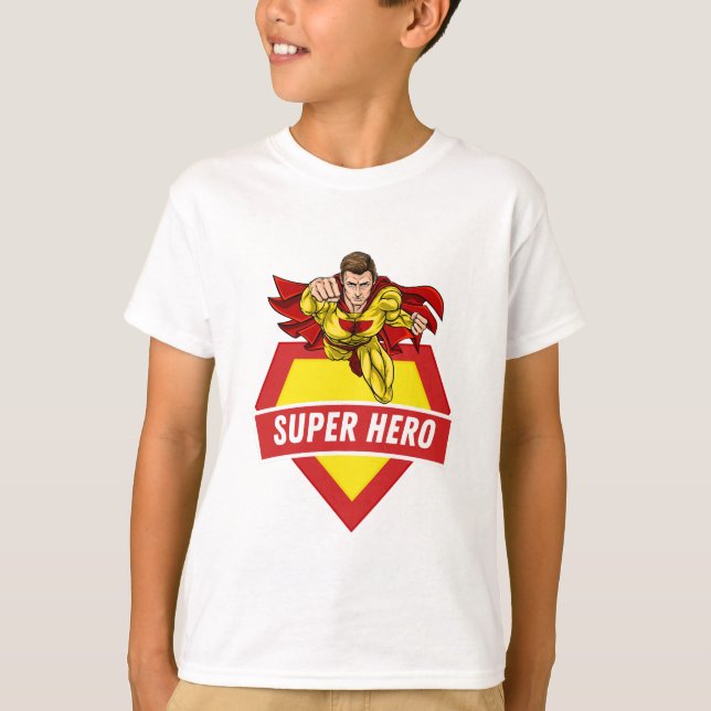 Super hero kids red T-Shirt (Front)