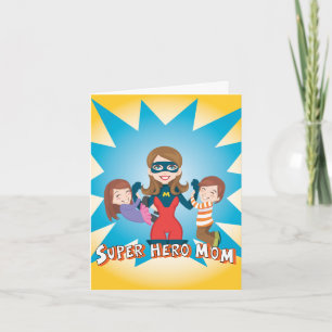 Super Hero Mum Card