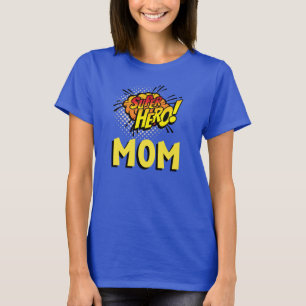Super Hero Mum Comic Book Style T-Shirt