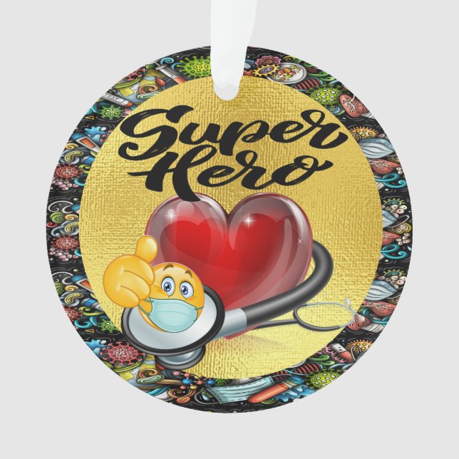 Super Hero Ornament (Front)