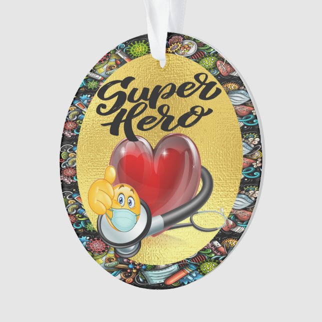 Super Hero Ornament (Front)