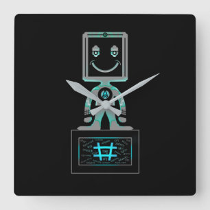 #Super Hero Square Wall Clock