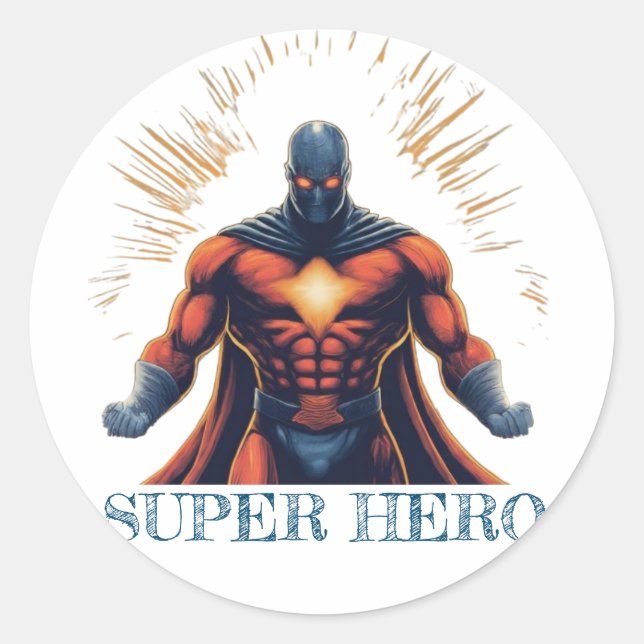 SUPER HERO STICKERS (Front)