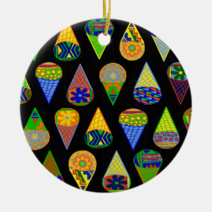 Super Heroes Ice Cream Cones Ceramic Tree Decoration