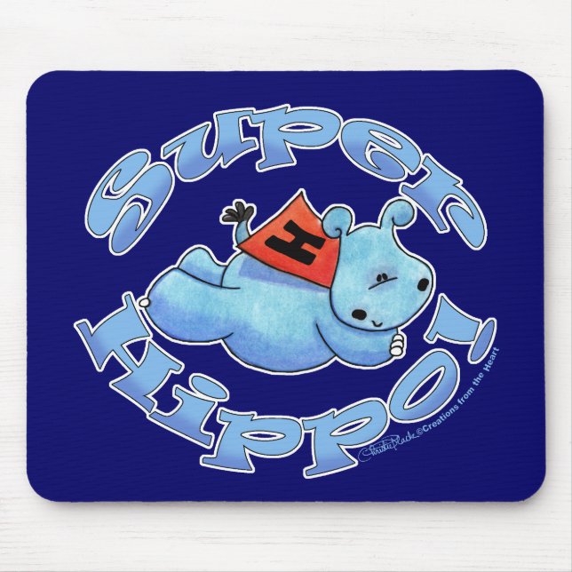 Super Hippo Mouse Mat (Front)