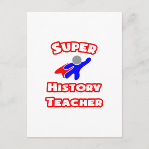 Super History Teacher Postcard