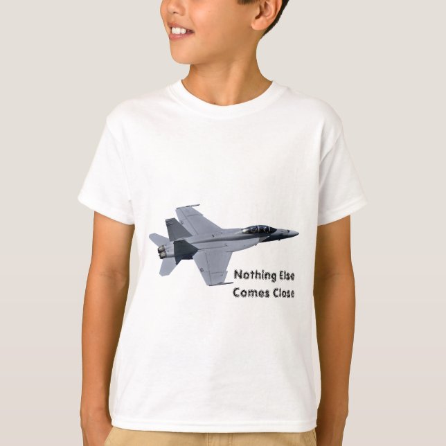 Super Hornet US Navy Fighter Jet F-18 T-Shirt (Front)