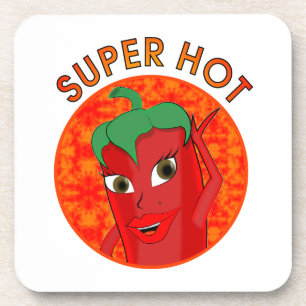 Super Hot Pepper Diva Coaster