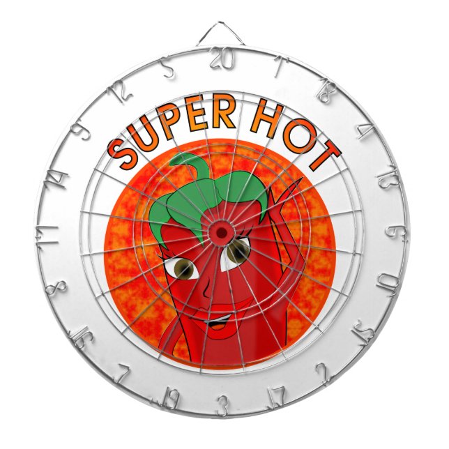 Super Hot Pepper Diva Dartboard (Front)