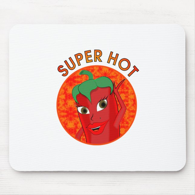 Super Hot Pepper Diva Mouse Mat (Front)