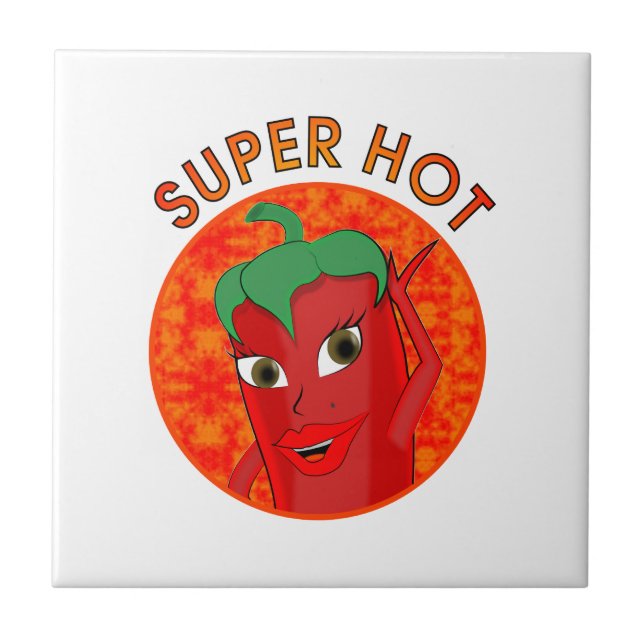 Super Hot Pepper Diva Tile (Front)