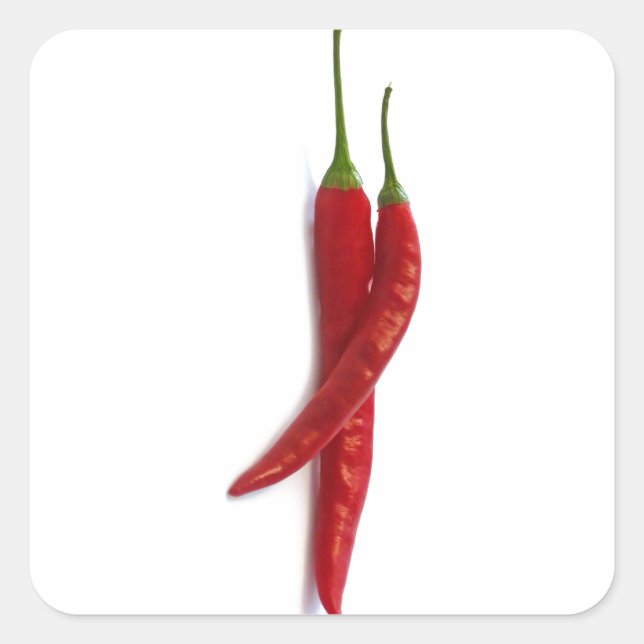 Super hot square sticker (Front)