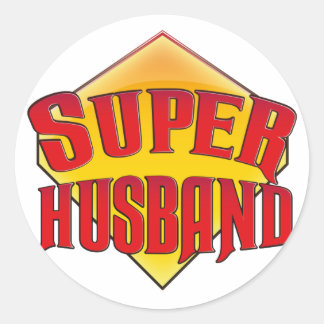 Super Husband Classic Round Sticker