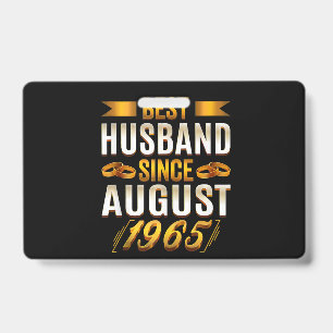 Super Husband Funny Anniversary Wife ID Badge