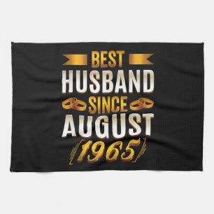 Super Husband Funny Anniversary Wife Tea Towel