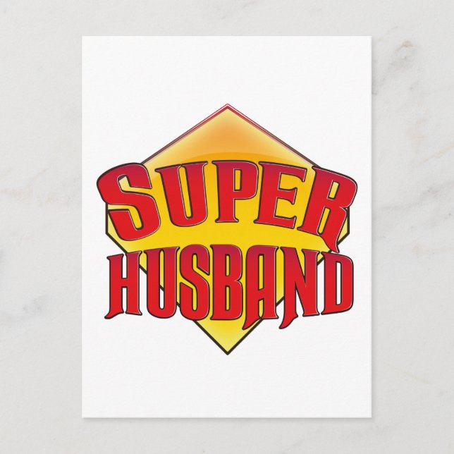 Super Husband Postcard (Front)