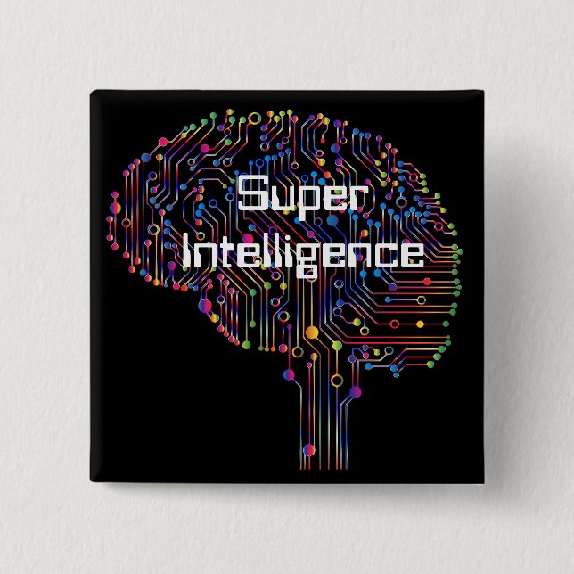 Super Intelligence Technology 15 Cm Square Badge (Front)