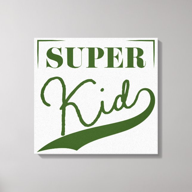Super Kid Canvas Print (Front)