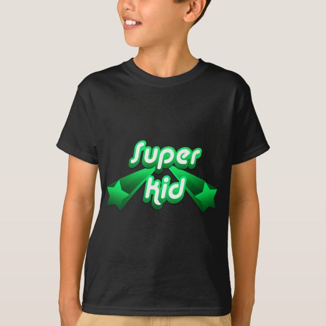 Super Kid Green T-Shirt (Front)