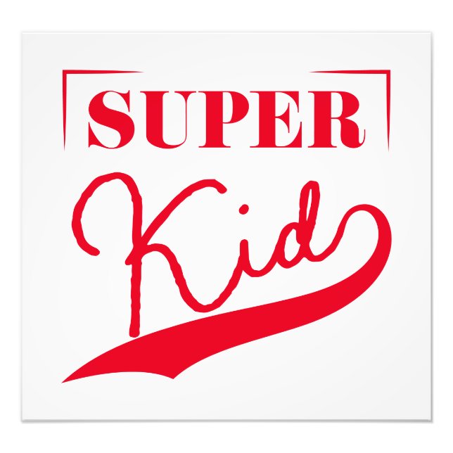 Super Kid Photo Print (Front)