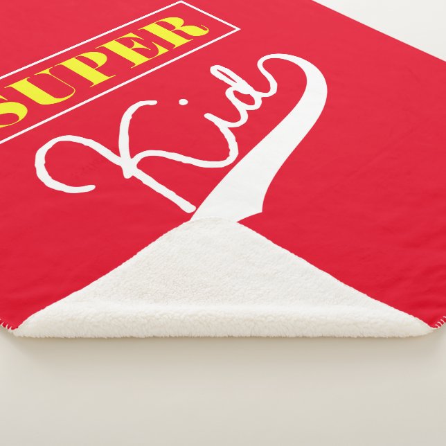 Super Kid  Sherpa Blanket (3/4)