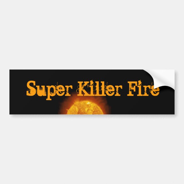 SUPER KILLER FIRE logo sticker (Front)