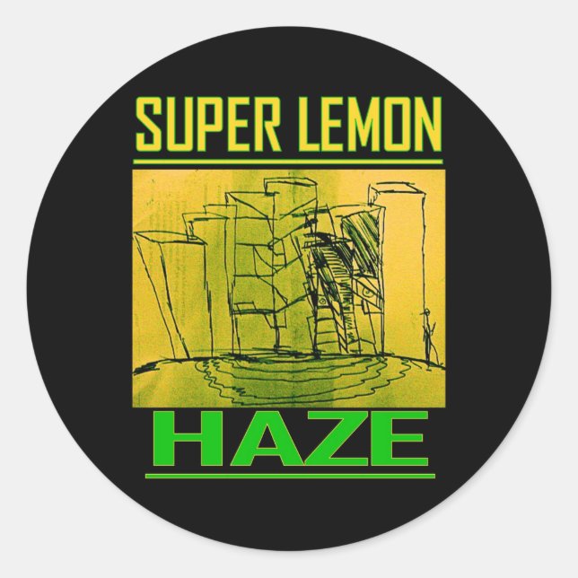 SUPER LEMON HAZE CLASSIC ROUND STICKER (Front)