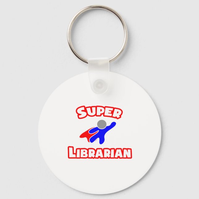 Super Librarian Key Ring (Front)