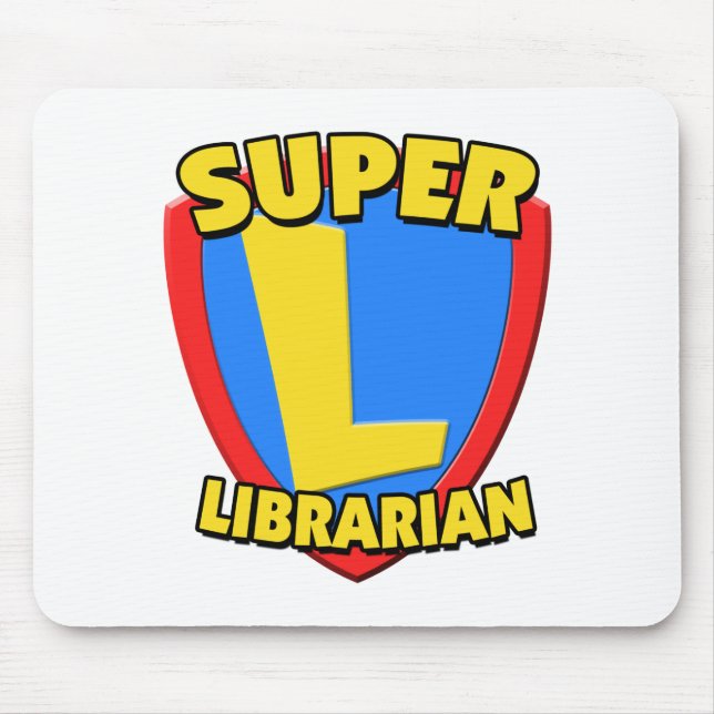 Super Librarian Mouse Mat (Front)