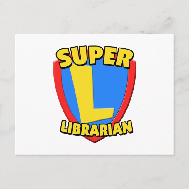 Super Librarian Postcard (Front)