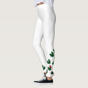 Super lucky white leggings