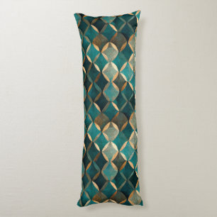 Super Luxe Teal & Gold Body Cushion