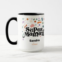 Super Maman Two-Tone Coffee Mug