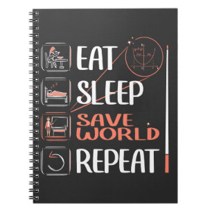 Super Math Teacher Saves the World. Thank You Gift Notebook