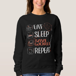 Super Math Teacher Saves the World. Thank You Gift Sweatshirt