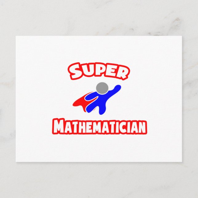 Super Mathematician Postcard (Front)