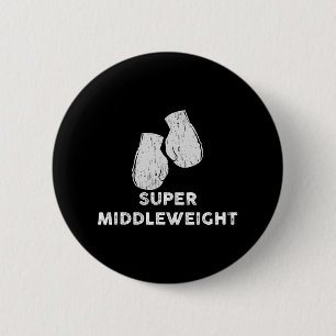 Super Middleweight Boxing Gloves 6 Cm Round Badge