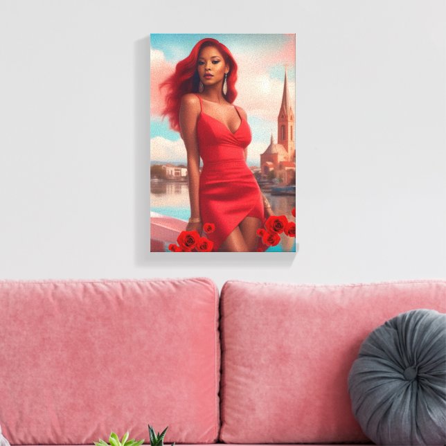 Super Model Canvas Print (Insitu(LivingRoom))