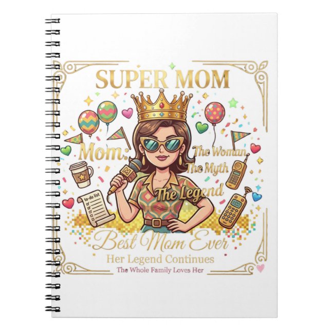 Super mom carnet notebook (Front)