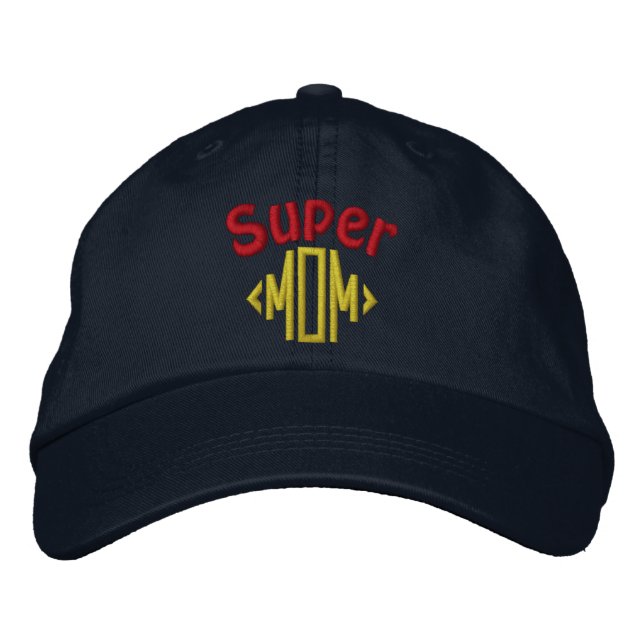 Super MOM  Embroidered Hat (Front)