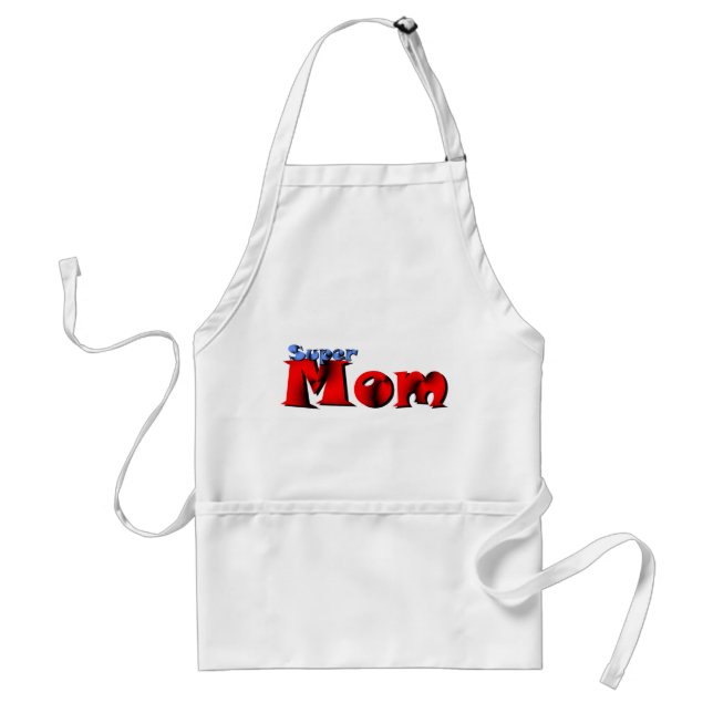 Super Mom Hat Standard Apron (Front)