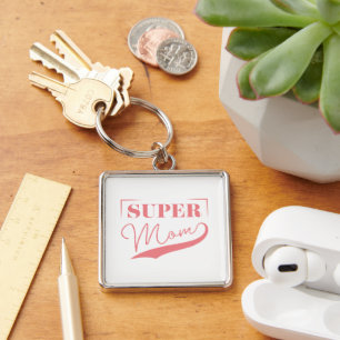 Super Mom Key Ring