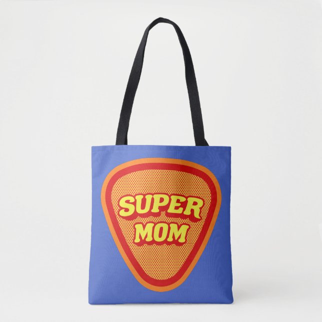 Super Mom Mother's Day Tote Bag (Front)