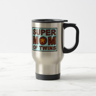 SUPER MOM OF TWINS TRAVEL MUG