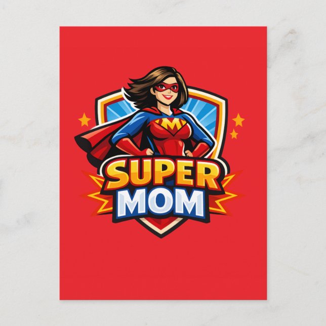 Super Mom Postcard (Front)
