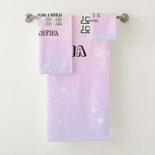 Super Mom, Super Nurse, Super Tired Bath Towel Set