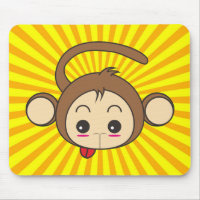 Super Monkey Face on Sunburst Background